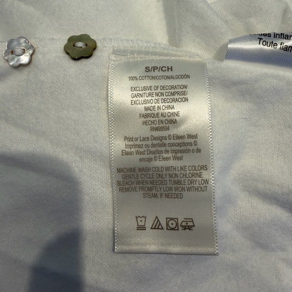 Eileen West Cotton Flannel Nightgown with Lace Trim - Picture 8 of 9